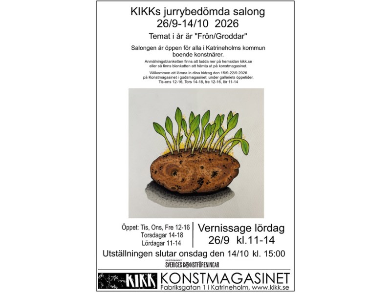 Salong 2026: Frön / Groddar  26/9 -14/10&nbsp;2026